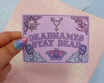 Deadnames Stay Dead Large Vinyl Sticker