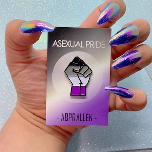Asexual Pride Emaille Pin | Queer Emaille Pin | Gay Emaille Pin | Trans Emaille Pin | Abprallen | LGBTQ Geschenk | Queer Geschenk | Trans Geschenk Ace
