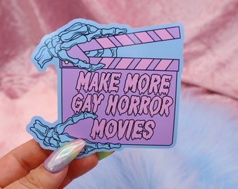 Make More Gay Horror Movies Large Vinyl Sticker