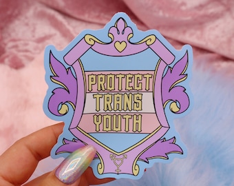 Protect Trans Youth Large Vinyl Sticker