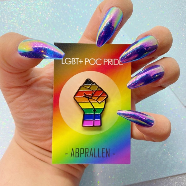 POC LGBT Pride Enamel Pin Philly Pride Pin