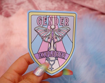 Gender Explorer Large Vinyl Sticker