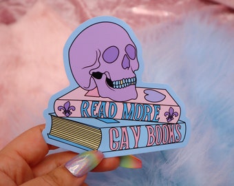 Read More Gay Books Vinyl Sticker