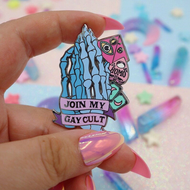 Join My Gay Cult Enamel Pin Etsy UK