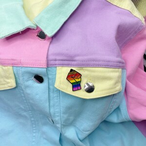 POC LGBT Pride Enamel Pin Philly Pride Pin image 3