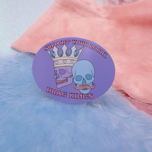 Steun je lokale grote vinylsticker Drag Kings