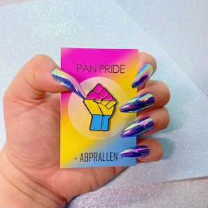 Pansexual Pride Enamel Pin | Queer Enamel Pin | Gay Enamel Pin | Trans Enamel Pin | Abprallen | LGBTQ Gift | Queer Gift | Pansexual Gift