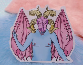 Trans Demon Large Vinyl Sticker