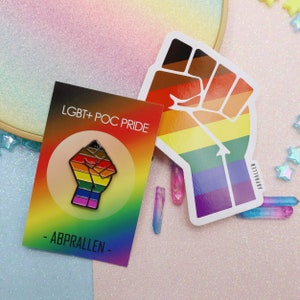 POC LGBT Pride Enamel Pin Philly Pride Pin Enamel Pin & Sticker
