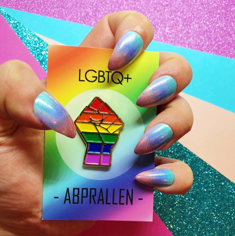 Gay Pride Enamel Pin Lgbt Pride Enamel Pin Rainbow Enamel Etsy
