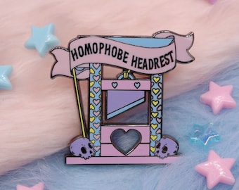 Homophobe Headrest Enamel Pin