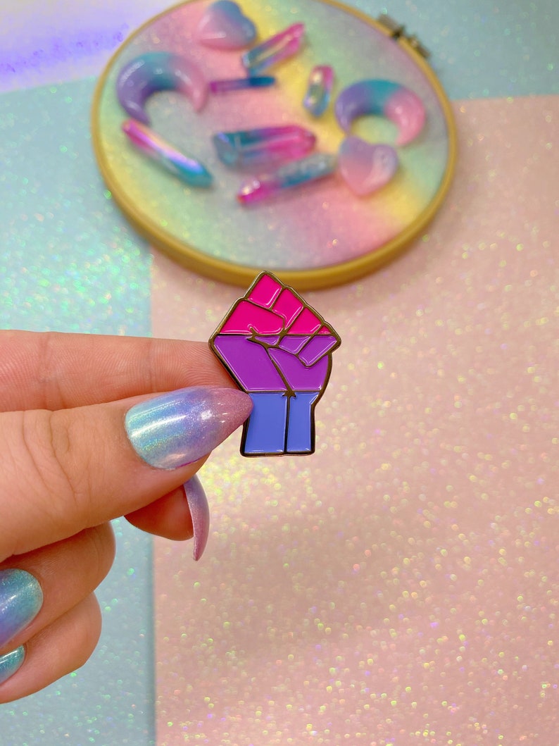 Bisexual Pride Enamel Pin | Etsy
