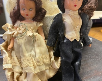 Vintage Wedding Dolls | Plastic Molded Arts Dolls