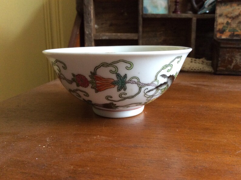 Home Decor Small Vintage Chinese Design Accent Bowl