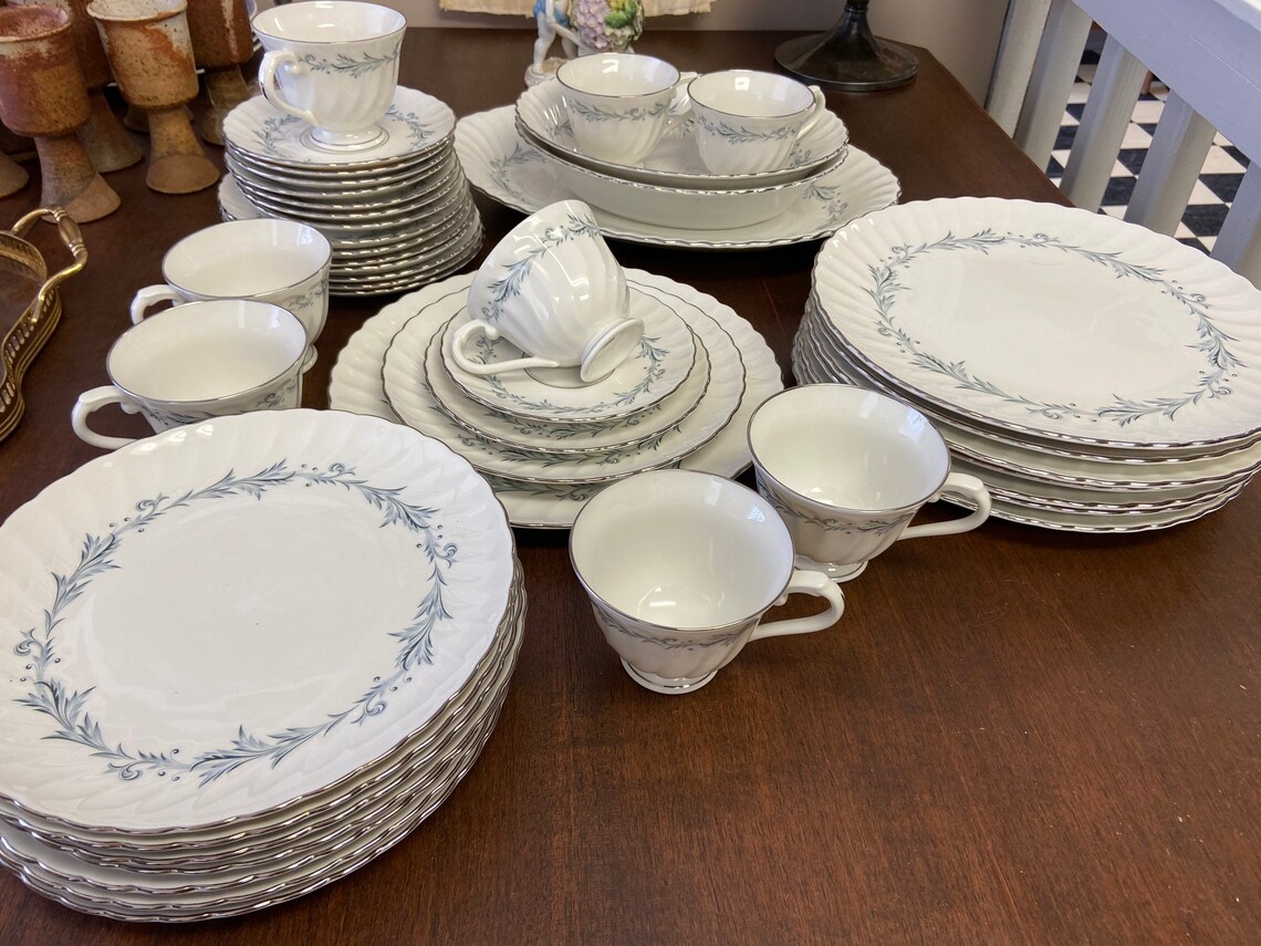 Silhouette Fine China by Syracuse Sonata Pattern Silver Etsy