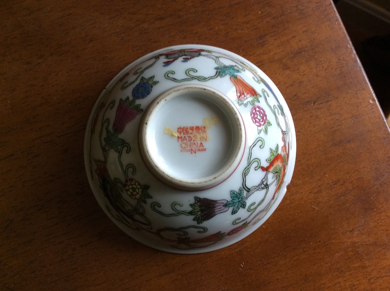 Home Decor Small Vintage Chinese Design Accent Bowl