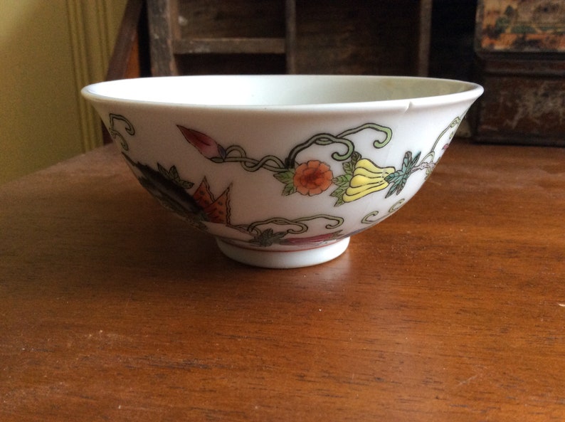 Home Decor Small Vintage Chinese Design Accent Bowl