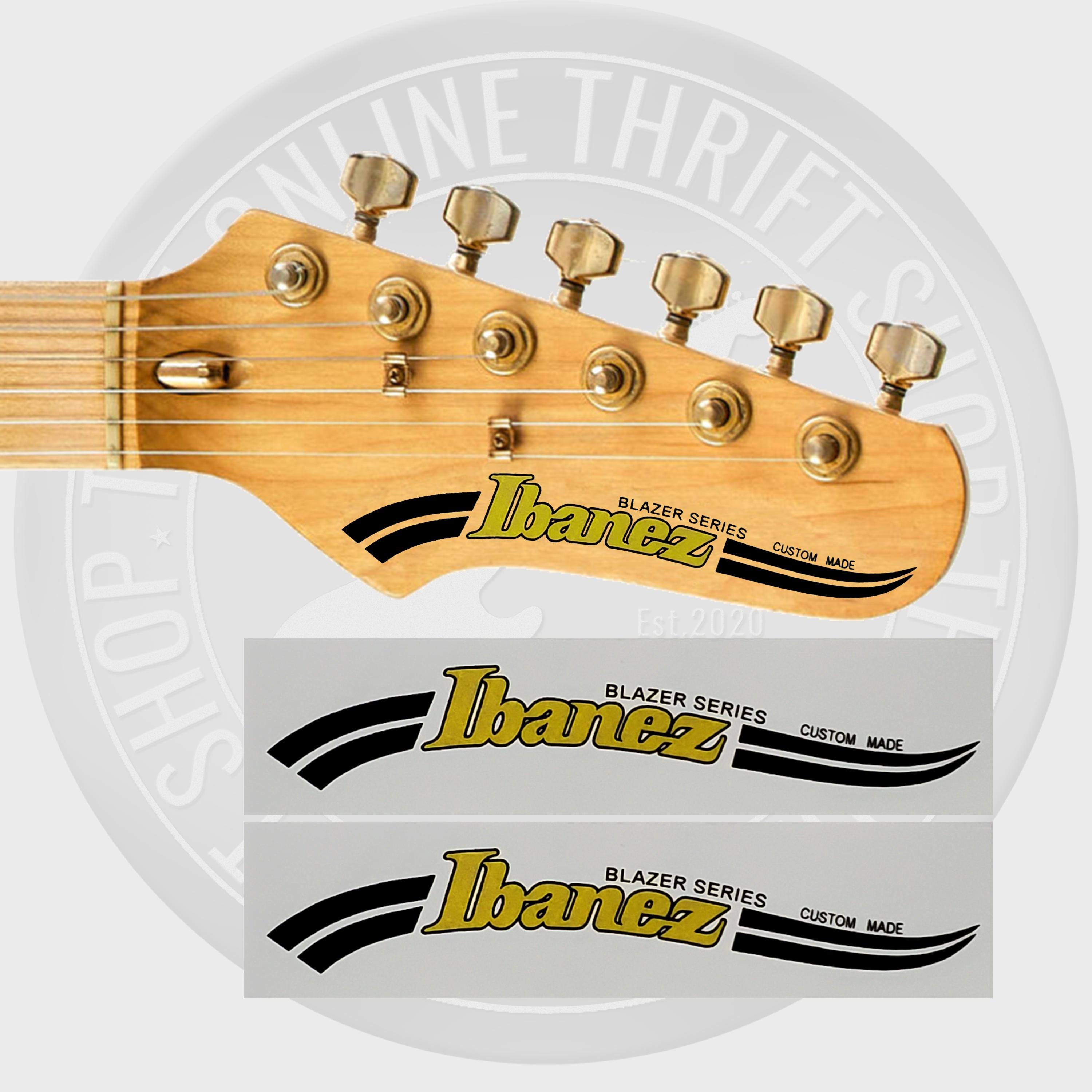 Ibanez Blazer Series Waterslide Guitar Neck Headstock Decals (Set of 2)