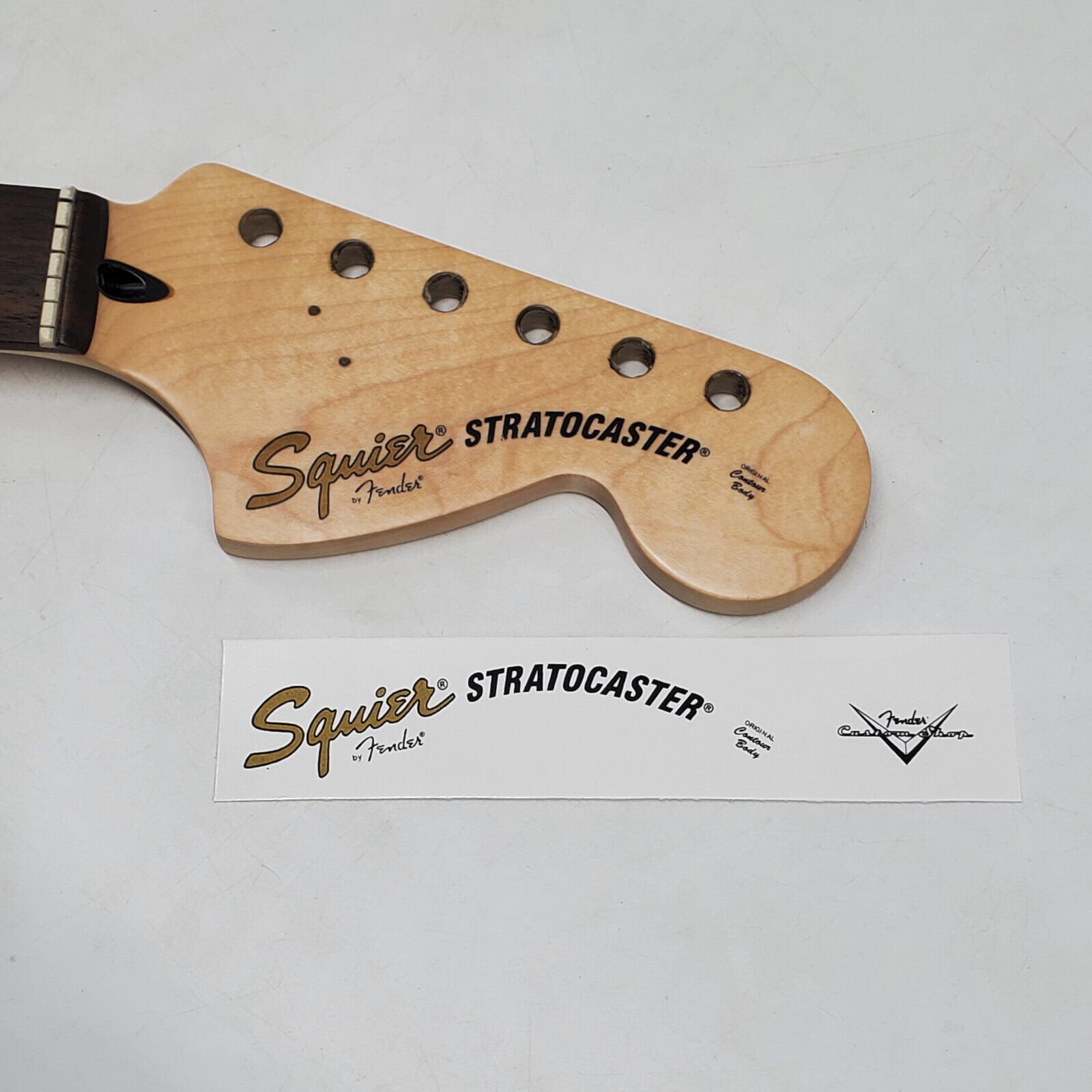 Squier by Fender Strat Style Waterslide Decals for Headstock W