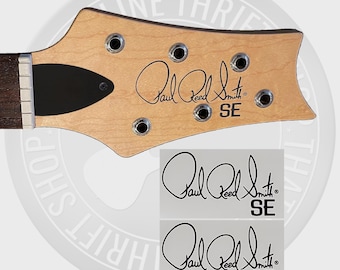 Calcomanías de transferencia para clavijero de guitarra PRS SE Waterslide (juego de 2)