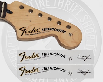 Stratocaster MIM Squier Series SILVER LOGO - Waterslide Decal - Etsy
