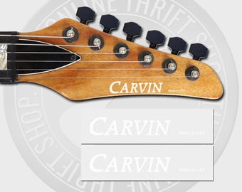 Charvel Guitar Decal Head Stock Restoration Waterslide Logo 76b - Etsy