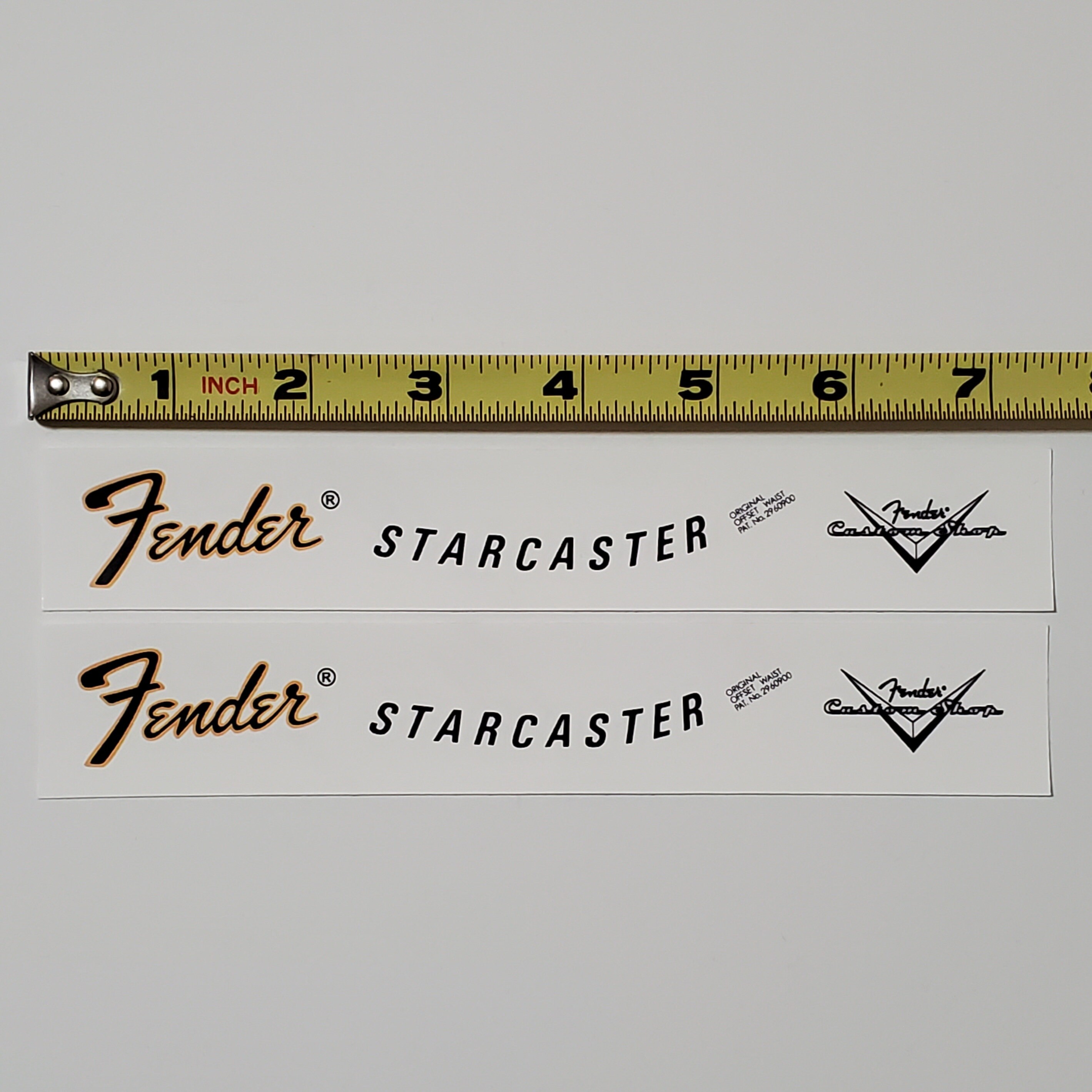 Fender Starcaster 70's Waterslide Decals for Headstock With Custom