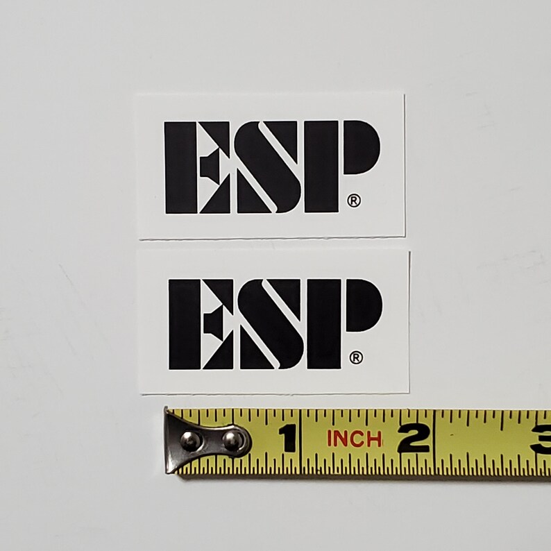 Esp Design Sticker ESP Waterslide Guitar Neck Headstock Decals (set of 2) - Etsy
