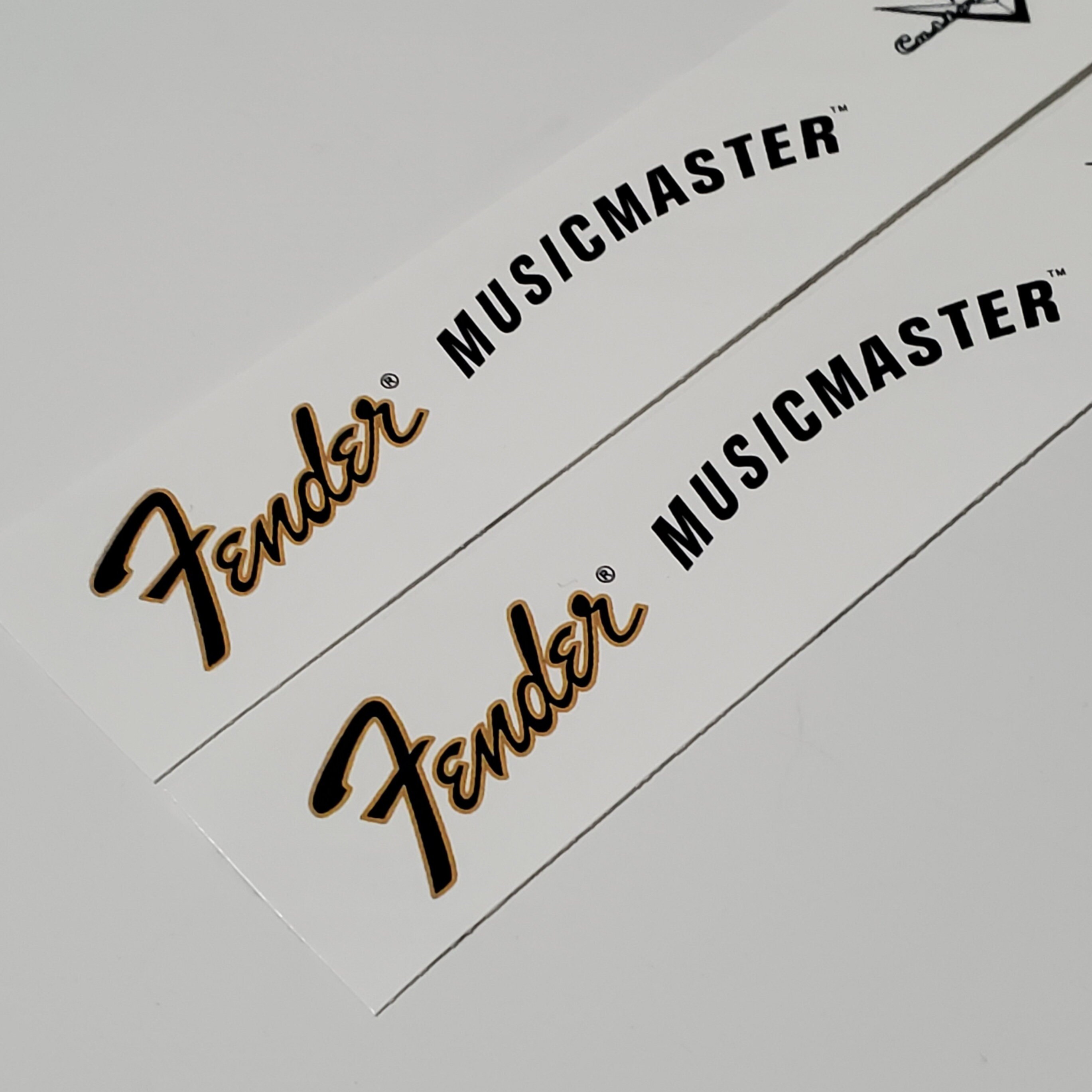 GUITARES JAZZMASTER DECAL Headstock style années 70 Peel and Stick GUITARES JAZZMASTER DECAL Headstock style années 70 Peel and Stick