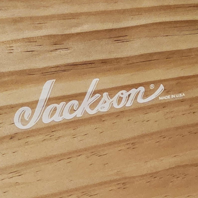 Jackson Made in the USA Waterslide Guitar Neck Headstock Decals (WHITE ...