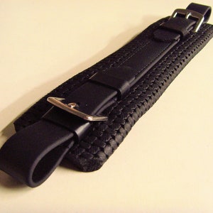 Perfeq,  Matt Black Biothane Hackamore Nose Top Pad