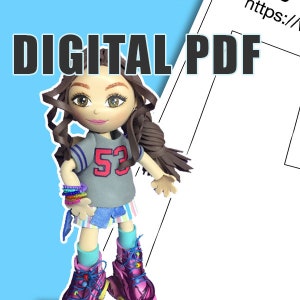 PDF - Soy Luna fofucha doll template