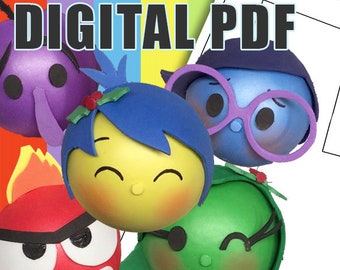 PDF - Inside Out ornament template