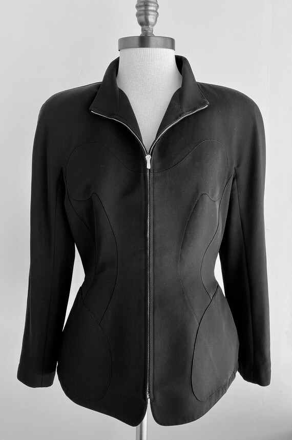 Vintage Thierry Mugler Zip Gabardine Jacket