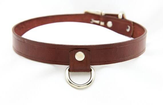 Handmade Leather Collar - Leather Slave Collar Handmade Leather Collar - Leather Slave Collar