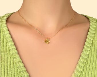 Tree of Life Gold Charm Necklace Choker