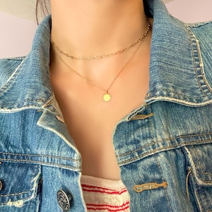 Sun Gold Charm Necklace Choker