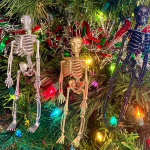 Skeleton Ornaments Halloween, Christmas, Anytime Gift image 1