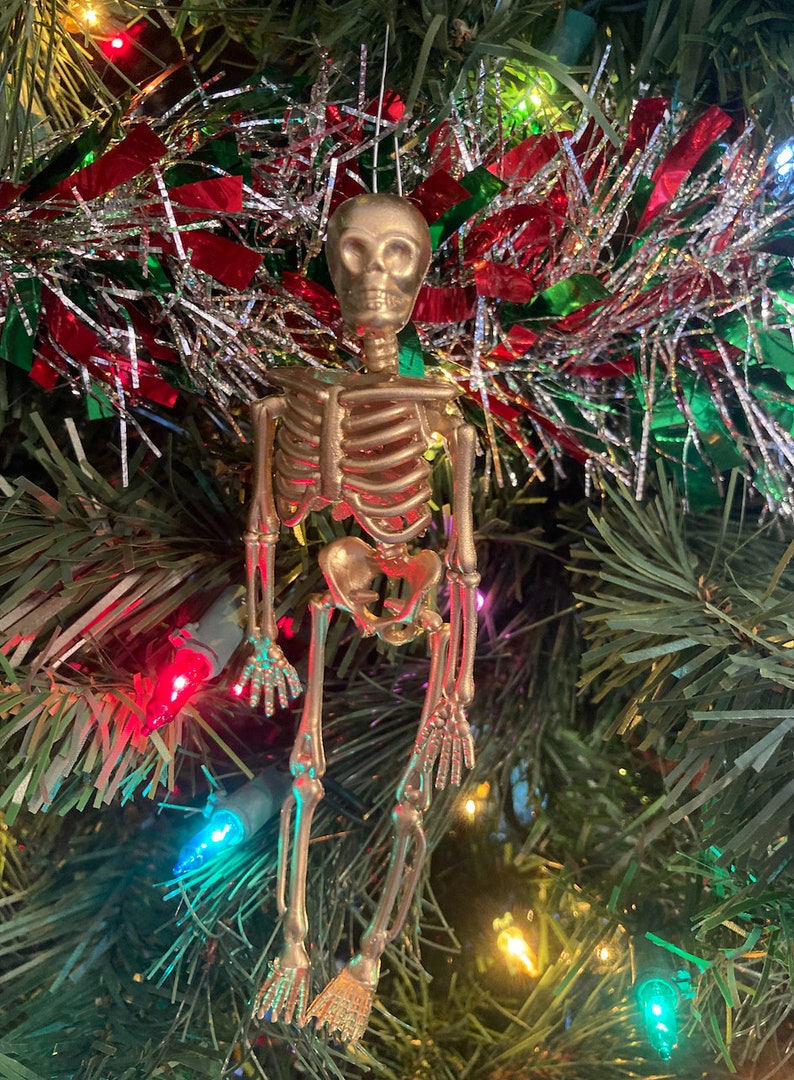 Skeleton Ornaments Halloween, Christmas, Anytime Gift image 2
