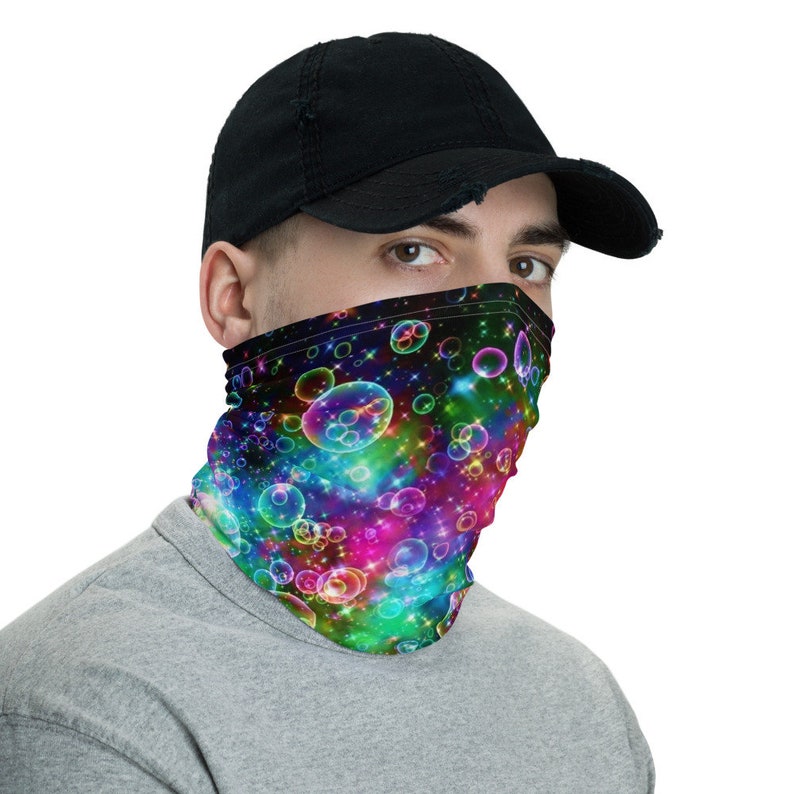 Galaxy Bubbles Face Mask Galaxy Bubbles Ski Gaiter Face Mask | Etsy