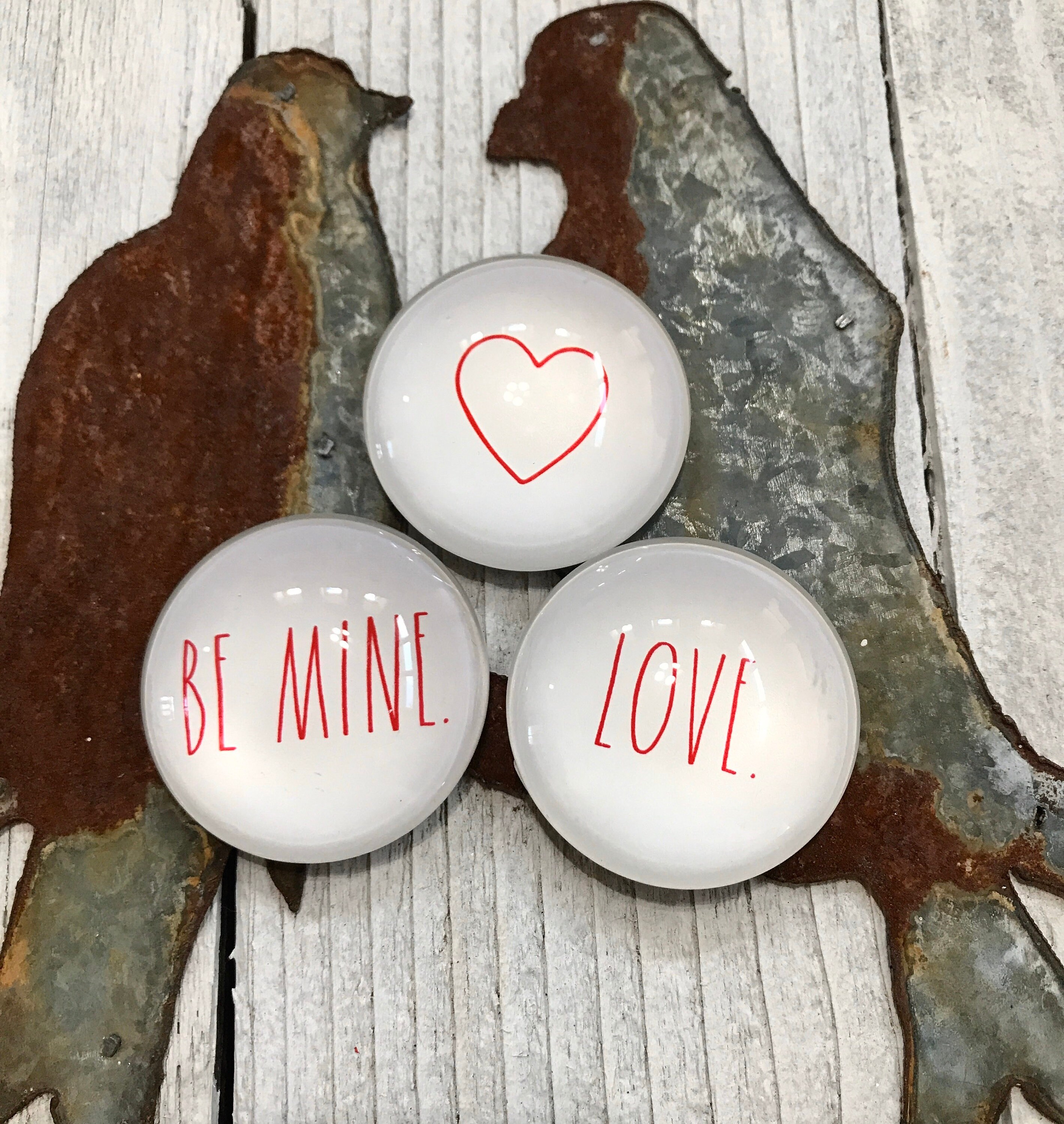 Cute Fridge Set Pretty Hugs Kisses Heart Etsy