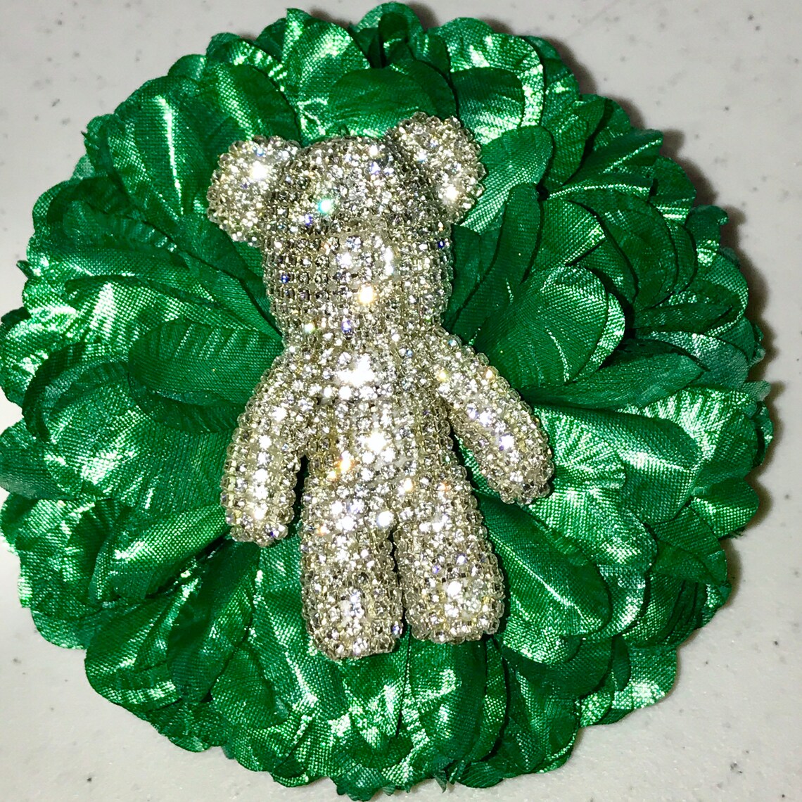 Unique Rhinestone Bear Bling Glam Teddy Bear Key Chain Cute Etsy