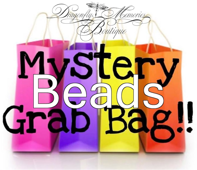 Czech Shamballa Pearls Beads Mystery Grab Bag  Mystery Buy  Surprise etc Crystal Gemstone Rounds Seed Lampwork - Anything Goes!