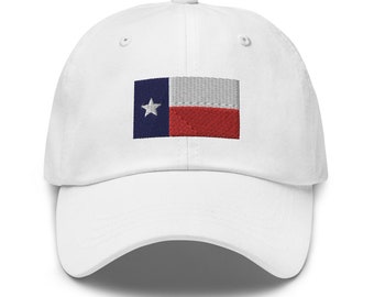 Casquette de baseball du drapeau de l’État du Texas, chapeau de papa classique brodé, casquette de baseball, vacances d’été voyage casquette de plage broderie cadeau de remise des diplômes