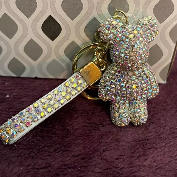 Rhinestone Covered Bear Keychains, Bling Sparkle Crystal Bear, AB Clear,  Champagne/old Gold, Pink Colors, Jeweled Ornament for Homecoming - Etsy  Denmark