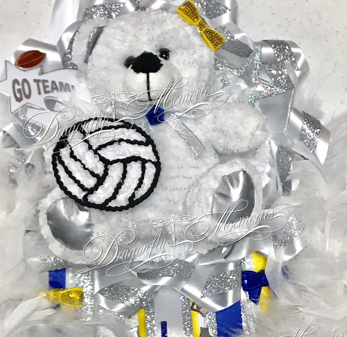 Single Volleyball Mum Custom Senior Colors Mum Etsy