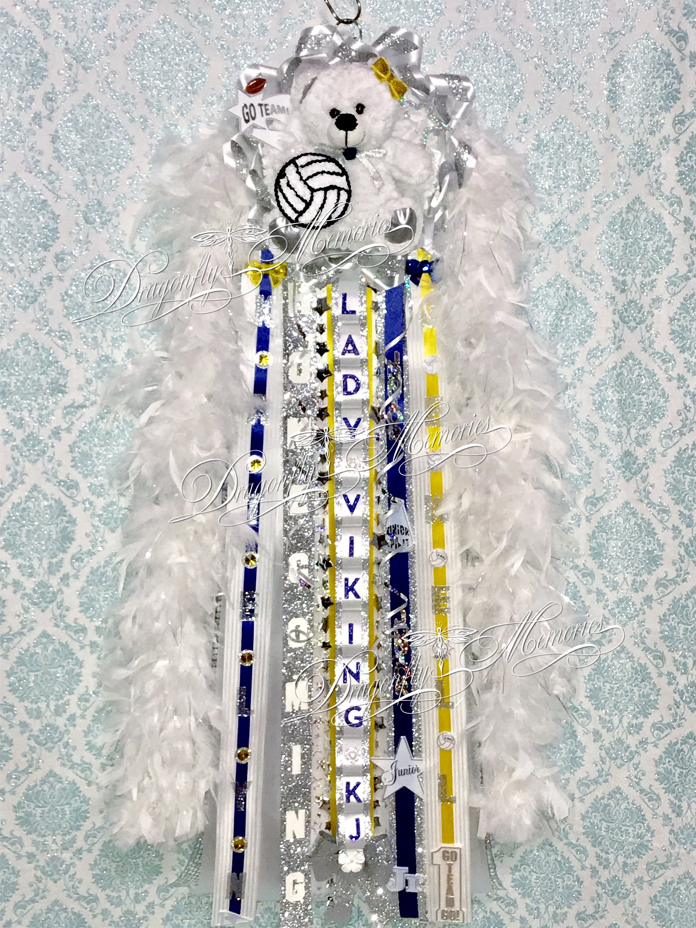 Single Volleyball Mum Custom Senior Colors Mum Etsy