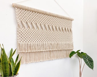 XL Macramé Wall Hanging, Wall Art, wall tapestry, minimalist art