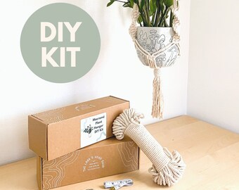 DIY Kit- Macrame Plant Hanger, Beginner’s Macrame Kit, Macrame Pattern