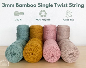 3mm Luxe Bamboo Single Twist String